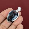 Faceted Black Rutile Pendant Natural Gemstone Pendant Amazing Jewelry 925 Sterling Silver Pendant Handmade Birthstone Pendant Gifts for Wife
