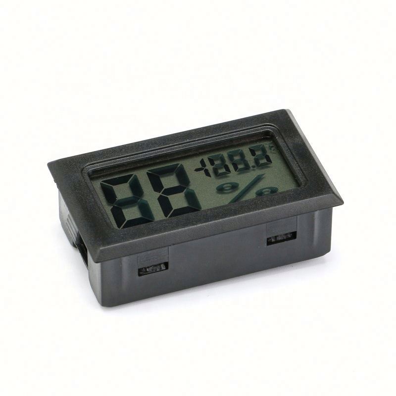 Built-in Probe Temperature Sensor Humidity Black Square Electronic Thermo-Hygrometer Mini LCD Digital Thermometer Hygrometer