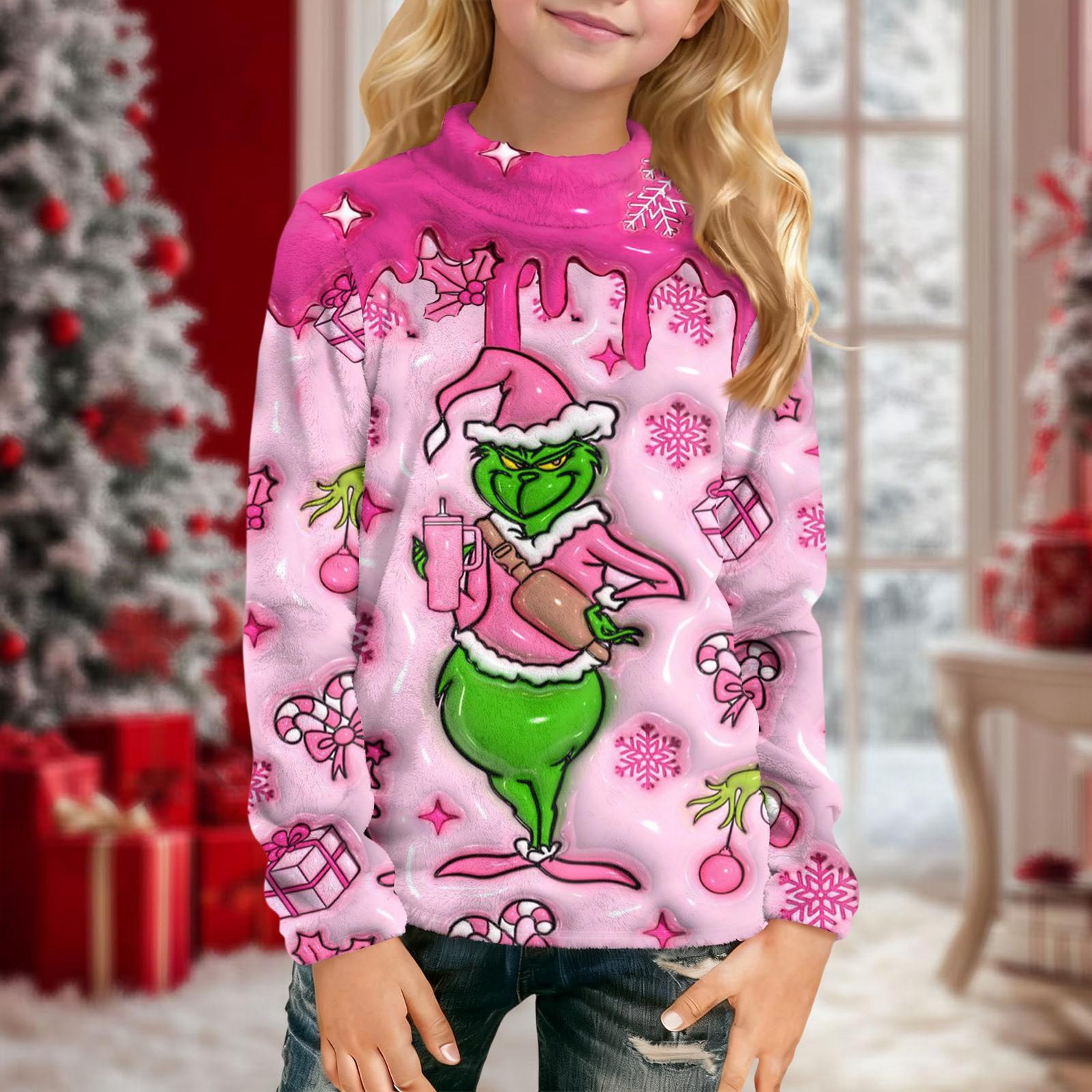 

Детская повседневная футболка с длинным рукавом и принтом 120 розовый