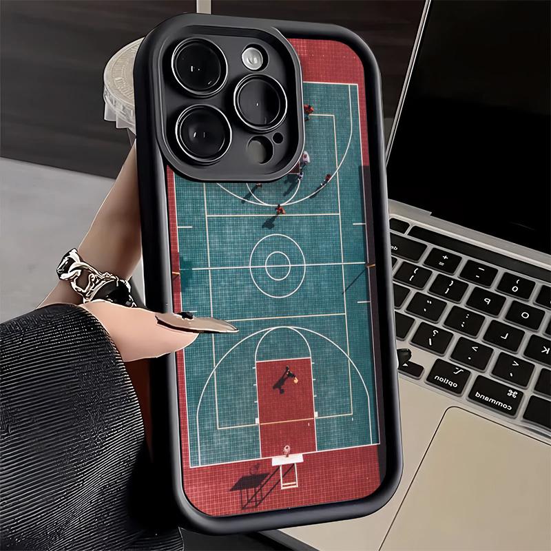 Phone Case for iPhone 17 Air 16E 15 16 Pro Max Basketball Sports Aesthetics Cover 14 Plus 13 12 Mini Soft Shell Silicone Fundas