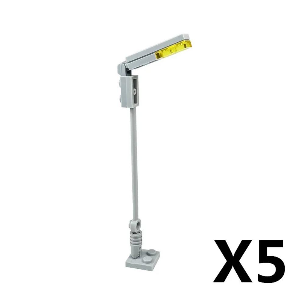 5 STÜCKE Stadtampel Baustein MOC DIY Spielzeug Zusammenbau Straßenlampe Möbel Sitz Sofa Bett Telefon Bücherregal Aquarium K20