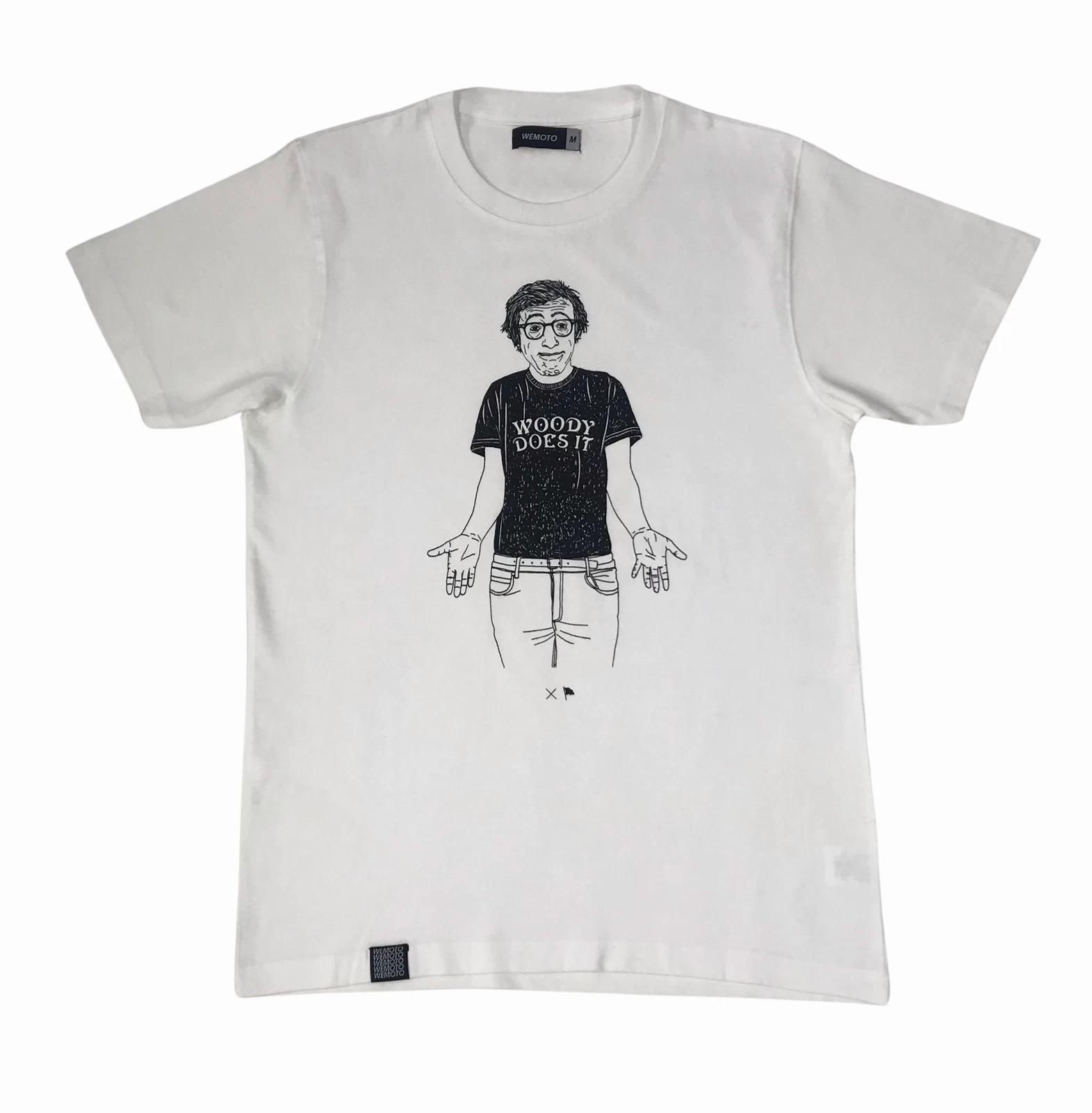 Wemoto  WDI  Woody Does It White Printed T-Shirt 4XL