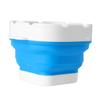 Collapsible Paint Brush Washer Professional Thickened Bottom Silicone Paint Brush Bucket for Beginners with Scrubbing Board