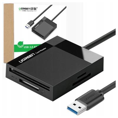 Ugreen Cr125 4-in-1 Card Reader USB 3.0, 0.5M (Black)