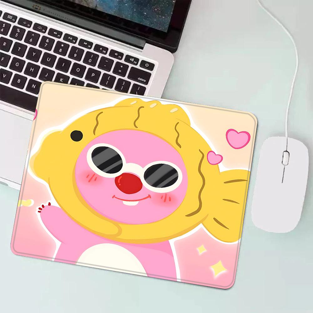 Hot Cartoon Cute Loopies Pink Gaming Mouse Pad XS Small Mousepad for PC Gamer Desktop Decoration Office Mouse Mat Deskmat Rug