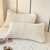 2pcs Luxurious Milk Velvet Quilted Pillowcases (No Core), Soft And Cozy, For Bedroom Decor And Comfortable Sleep