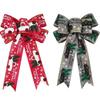 Christmas Hanging Decoration Bow Christmas Tree DIY Ornaments Home Garden Bows Gift Christmas Wedding Party Decoration Supplies