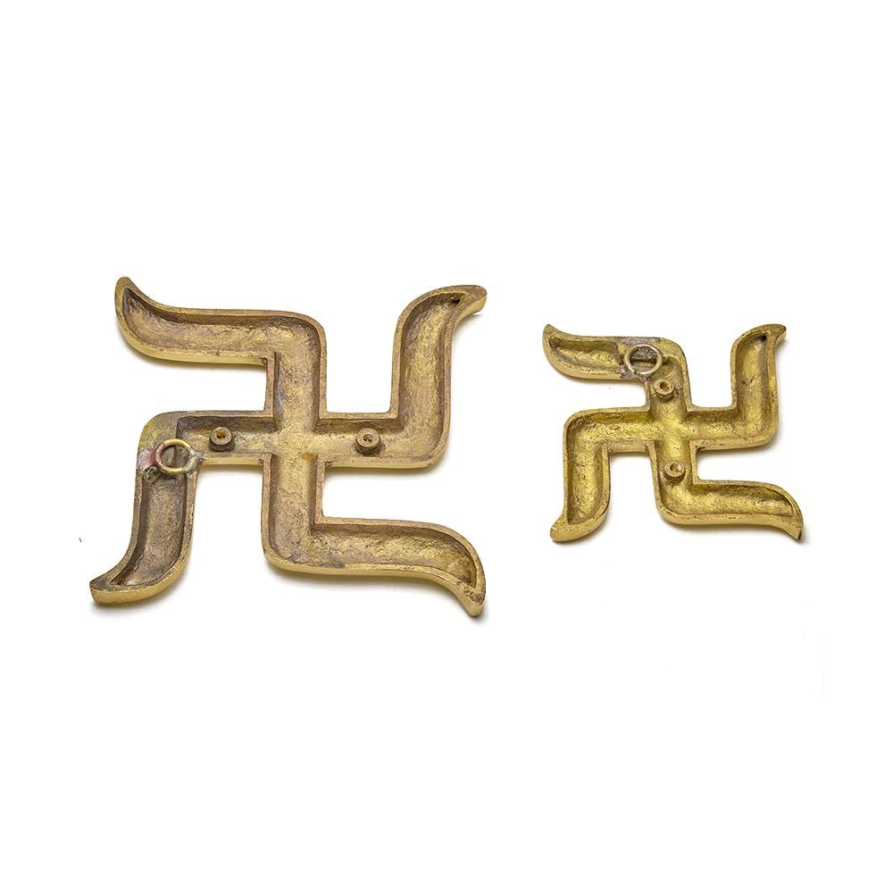 Brass Swastik Sathiya Wall Hanging Yantra – | Auspicious Vastu Religious Symbol