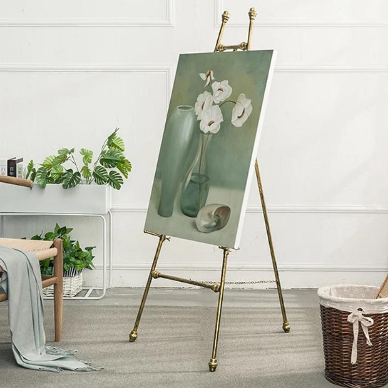 Metal Oil Painting Stand Hotel Wedding Wedding Welcome Photo Display Stand Wrought Iron Photo Frame Bracket Advertising Stand