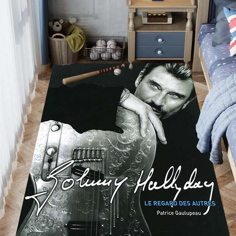 Johnny Hallyday: Life Death carpet Suitable for all seasons floor mats Dormitory decoration Protective pad Fashion