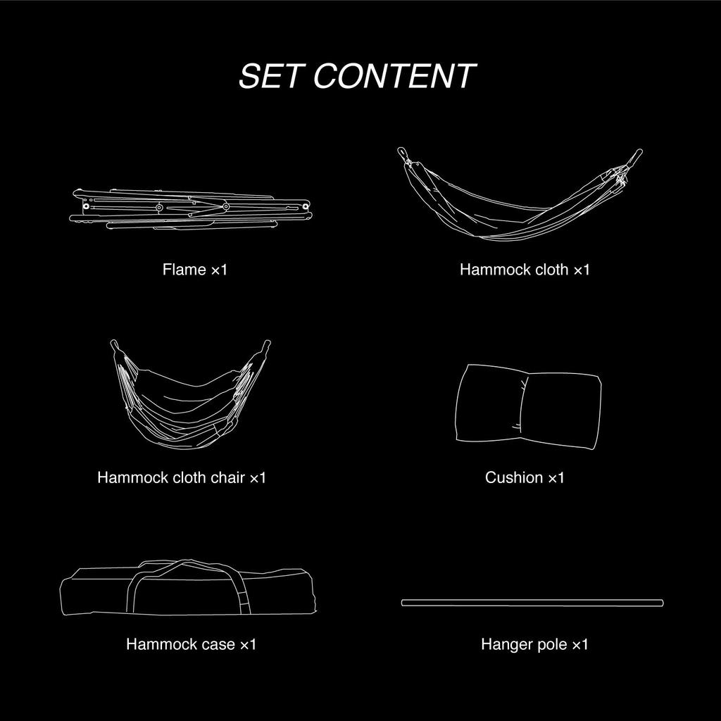 Of Revir of River 3WAY Hammock Freestanding Stand Frame Cross Cushion Set Chair Hanger Rack Indoor Interior Sofa Natural Cross [Revir River] (Frame