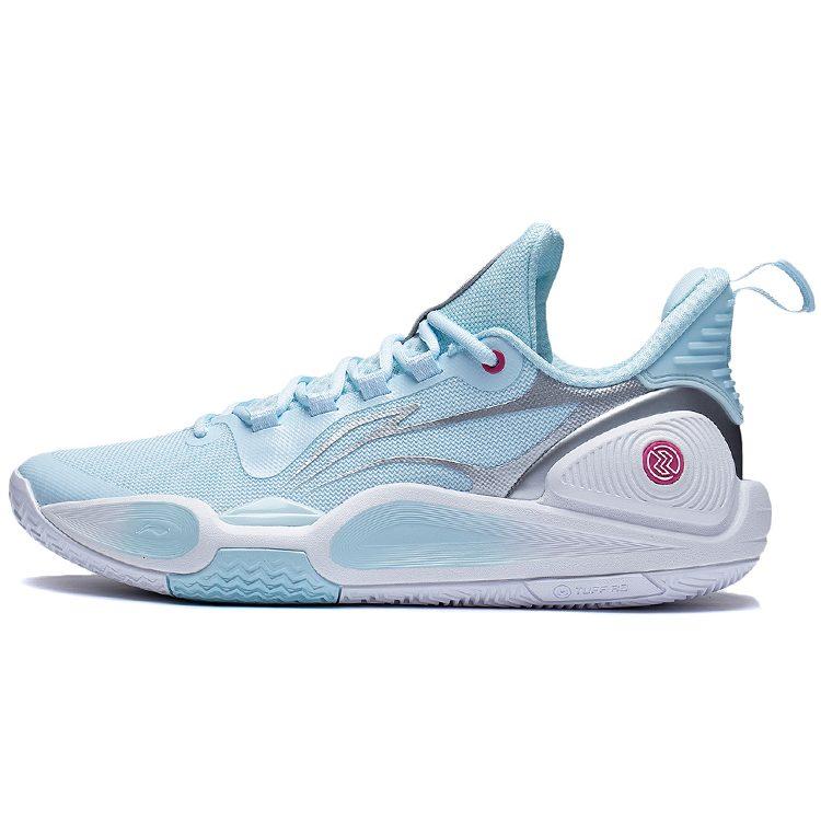 Li Ning Speed 9 Cushioning Abrasion Resistant Low top Basketball Shoes Men's Blue Silver ABPT001-6