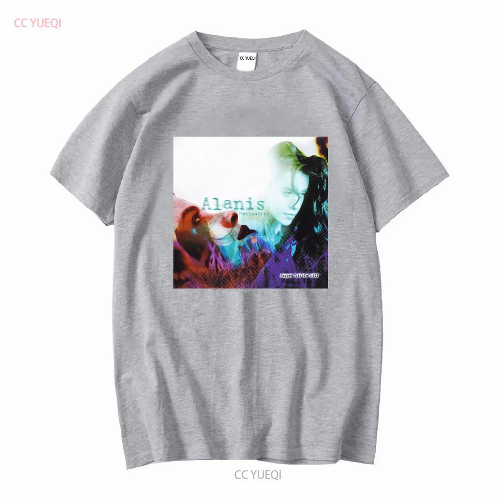 Alanis Morissette Jagged Little Pill Official T Shirt Unisexs Long Or Short Sleeves Vintage Washed Casual Homme