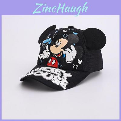 Kreslená dětská baseballová čepice Mickey Mouse z prodyšného polyesteru pro letní venkovní hru