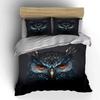 Geometric Owl Art Decor Set Multiple Sizes Kid'S And Adults' Bedroom Exquisite 3Pc Bedding Set, Gift