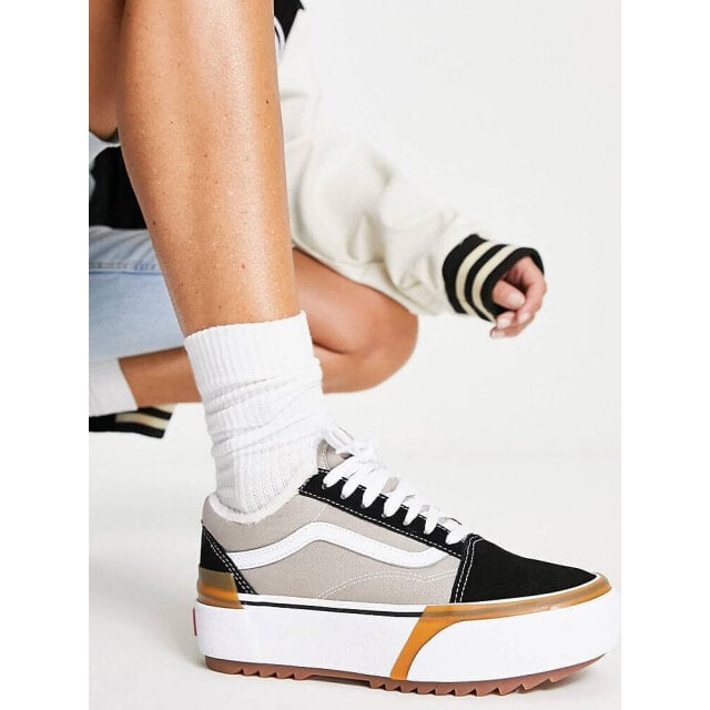 

Черно-серые кроссовки Vans Old Skool Stacked