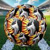 Custom Name Personalized Kiss Rock and Roll Print Size 5 Soccer Ball Training & Match Football, for Team, Kicking, Gift for Football Enthusiasts