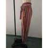 Women's ethnic style casual striped wide-leg pants