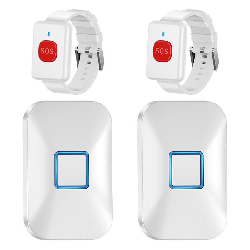 Elderly Emergency Wireless Alarm Wristband: Portable One-Button Call Watch