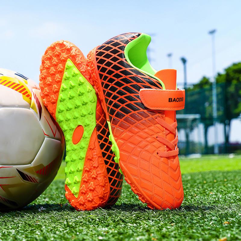 28-39 Chlapčenské futbalové kopačky s kolíkmi, gumová mäkká podrážka, detské profesionálne tréningové futbalové kopačky na umelú trávu pre dievčatá