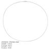 Steel Necklace Round Snake Chain for Women Simple Light Luxury Plain Chain Couple Clavicle Chain European and American Fashion Snake Bone Chain