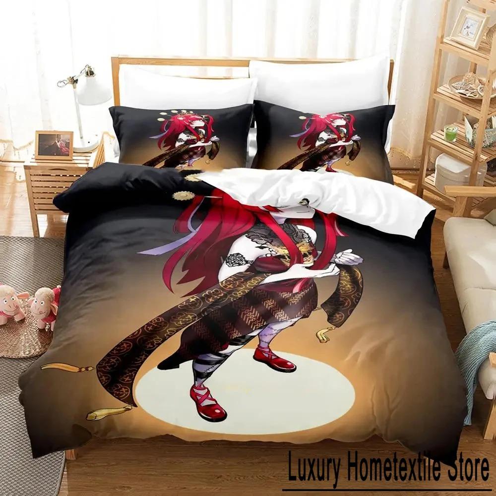 Anime Kureiji Ollie KUREIJI OLLIE Sängkläder Pojkar Flickor Dubbelsäng Queen Size Påslakan Örngott Säng Barn Vuxen Hemtextil