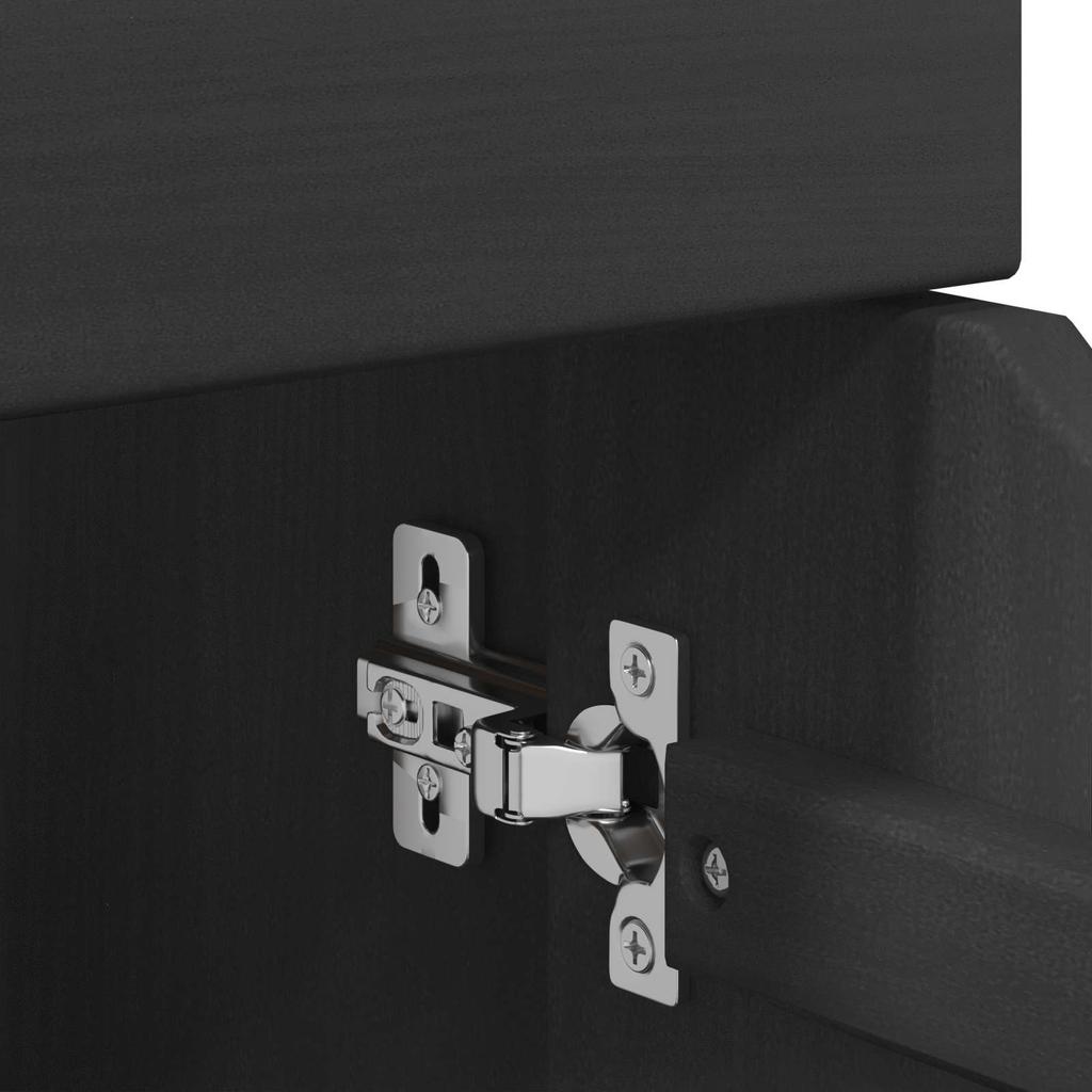 Rollcontainer mit Rädern Grau 63,5 x 39 x 65,5 cm Massivholz Kiefer