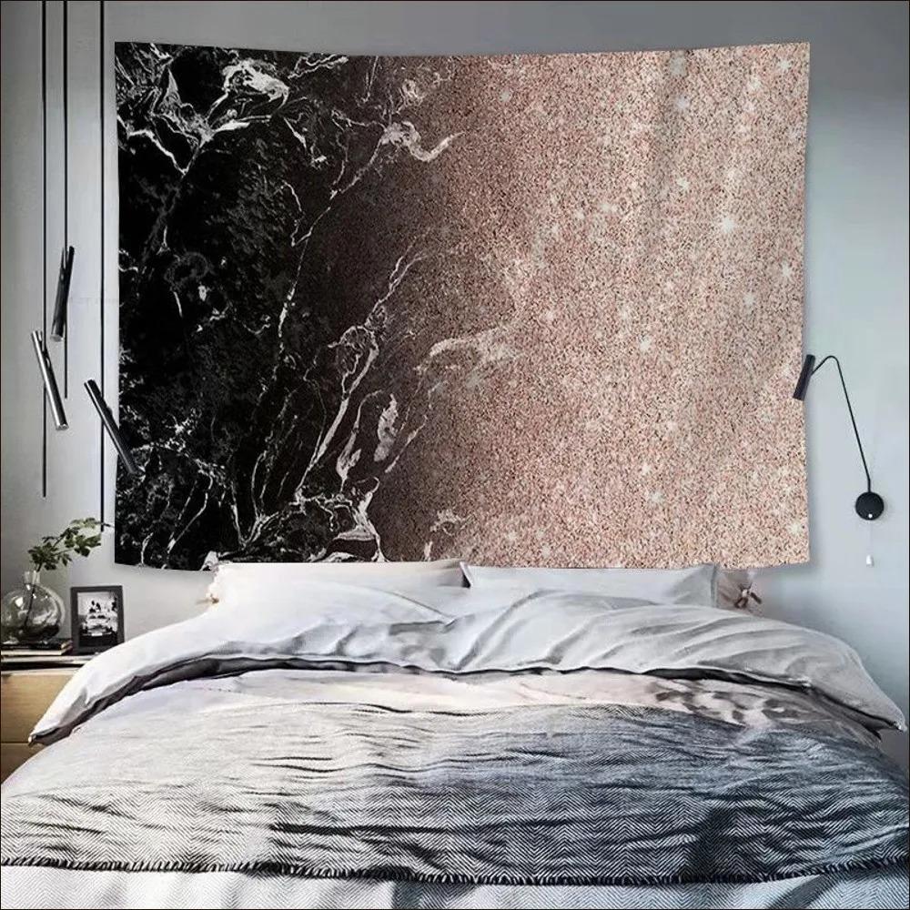 Office Living Room Tapestry Simple Marble Pattern Hanging Cloth Home Wall Decoration Tapestry