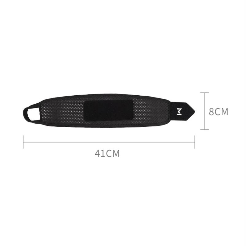 1Pcs Black Weightlifting Wristband Adjustable Wrist Strap Sports Wrist Support Brace For Men & Women Badminton Tennis Gym