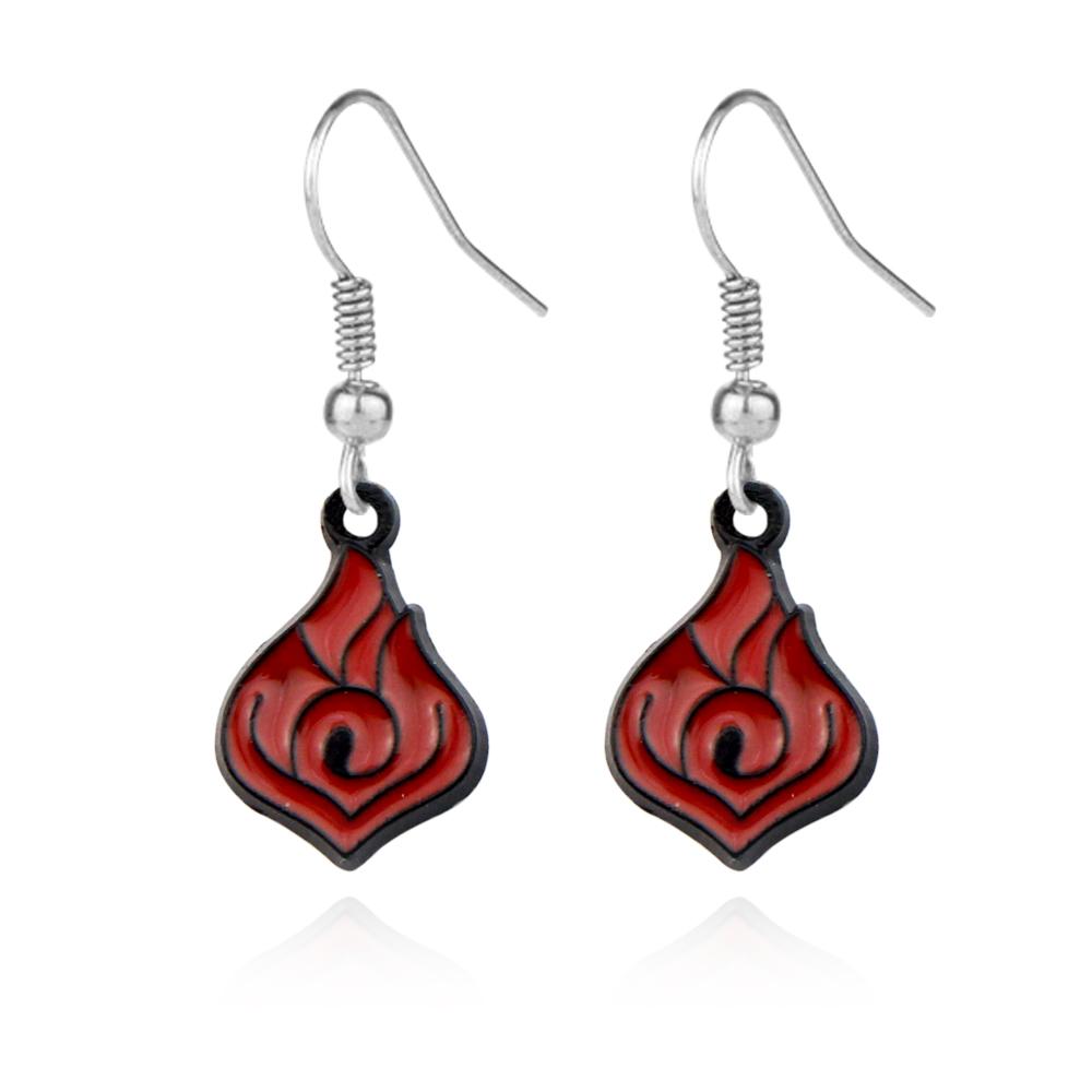 Fashion Game Genshin Impact The Dottore Doctor Ear Clip Blue Drop Earrings for Women Man Earclip Jewelry