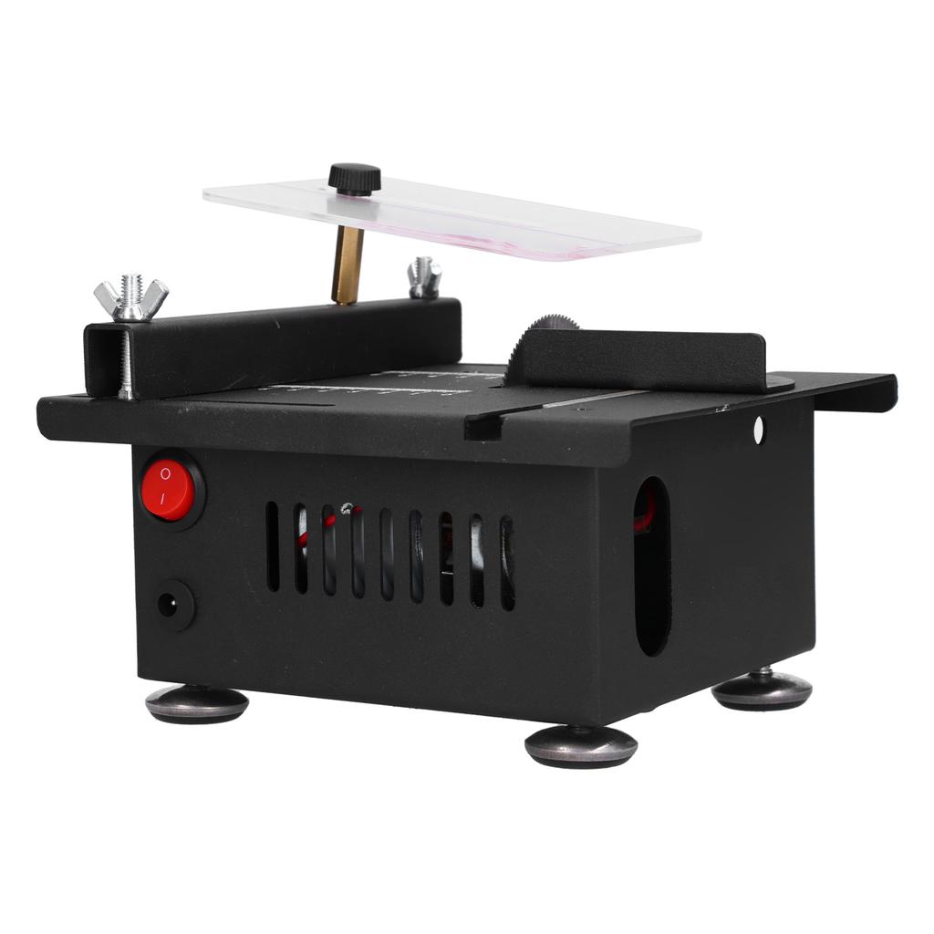 100W Table Saw Mini Sliding Rail Adjustable Cutting Machine for Woodworking Woodworking Table Saw