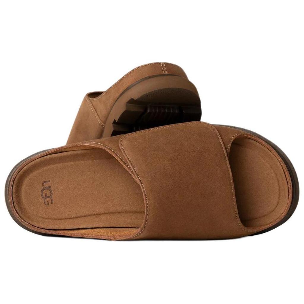 UGG Solano Slide Commuting Versatile Eva Anti-Wear Slide Sandals Men Sandals Brown 1167651-CHE