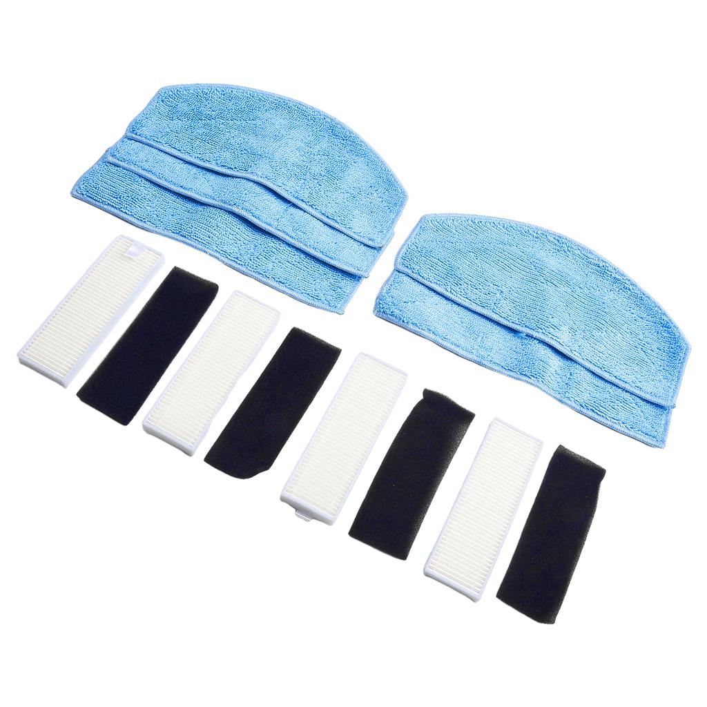 ~Reusable 1Side 1Brush 1Filter Mop Pad For Laresar Evol 3 Robot Vacuum Cleaner Spare Parts Replacement Accessories