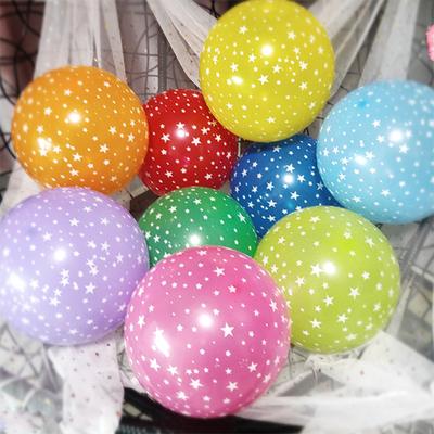 12 Zoll 2,8 g Sternenbedruckter Runder Latex-Ballon Hochzeit und Festival Party Geburtstagsparty Laden Dekoration Szene Layout Ballon