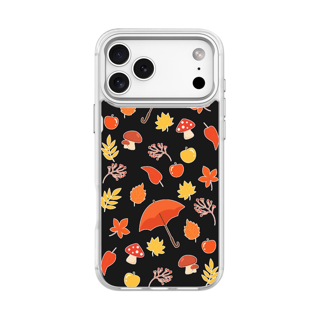 Applicable to Apple 17Pro mobile phone case, advanced sense 16 replaceable back plate 15promax magnetic mobile phone case, autumn black.