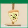 Süßes Fruchtpizza-Stofftier mit kurzem Flor, ideal als Taschendekoration und Geschenke