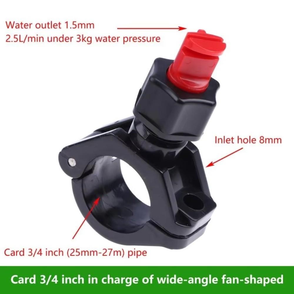 Plastic Spray Nozzle Wide Angle Low Pressure Flat Fan Nozzle Tongue-Type Flat Fan Spray Quick Release Nozzle Garden Irrigation