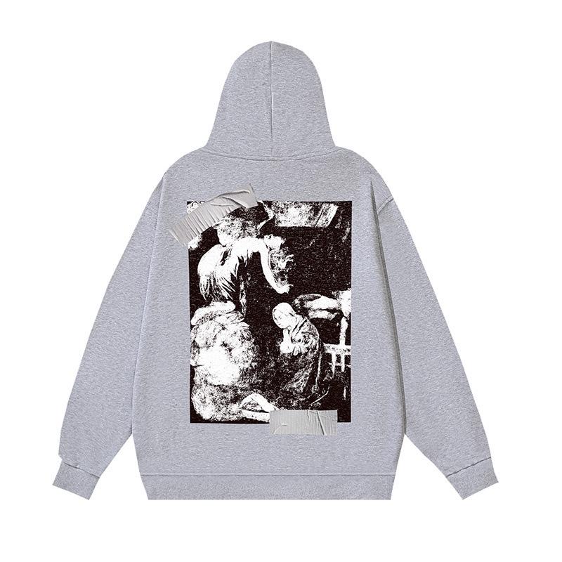 2025 Höst/Vinter Unisex Oregelbundet Bokstavs- och Pilmönster Rundhalsad Pullover Sweatshirt