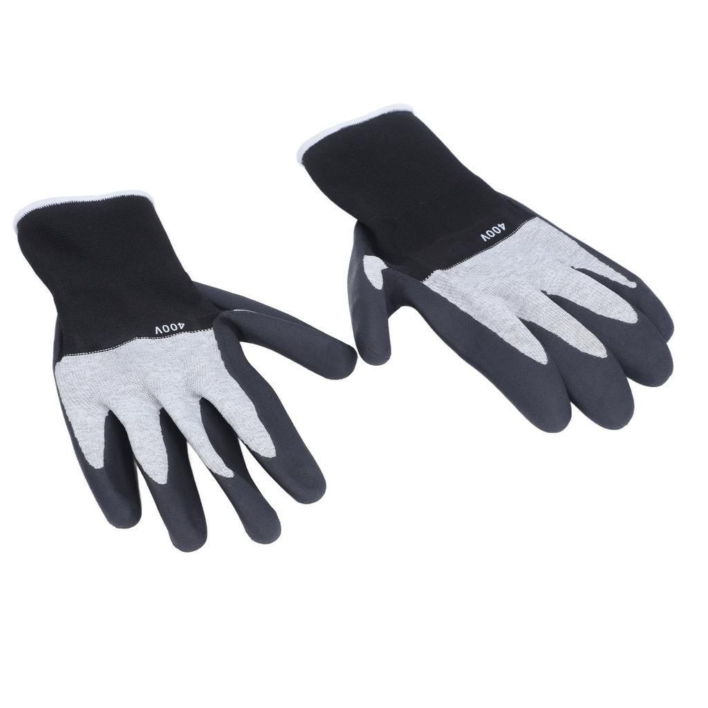 Insulated Electrician Gloves 400V High Voltage Resistant Flame Retardant Rubber Non Slip Texture Pre