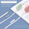 Portable Mini Macaron Tape Measure: Soft Leather Ruler for Household, Clothes, and Waist Measurements.