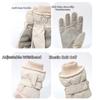 Fleece Lined Plush Warm Riding Gloves Anti-slip Cycling Mitten for Women  Sports