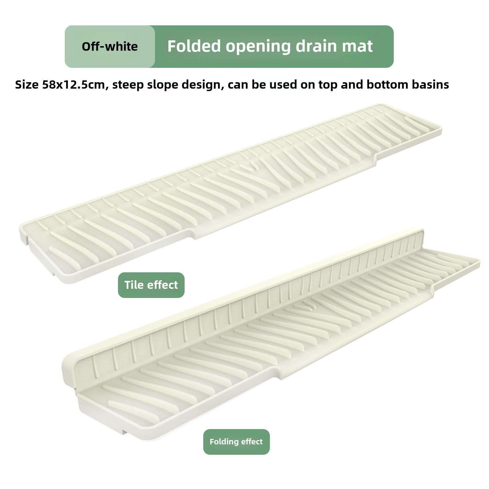 

Защита от брызг для кухонной раковины, Коврик для крана, Поддон для сбора капель с ручки, Многоцелевой для кухонных ковриков для сушки посуды, Губка 45-58cm