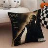 T-Tupac S-Shakur All Eyez On Me Cushion Cover Linen Pillow Case Soft Breathable Protective Couch Room Decoration