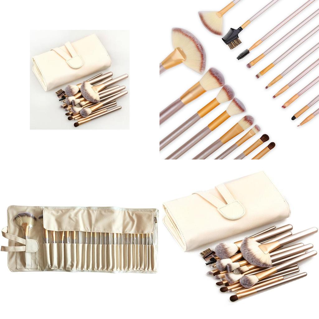 Makeup Brush Set With 12 Synthetic Fiber Brushes For Professional And Gift Use