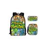 My Singing Monsters Cartoon Backpack Set With Breathable Oxford Fabric For School Kids