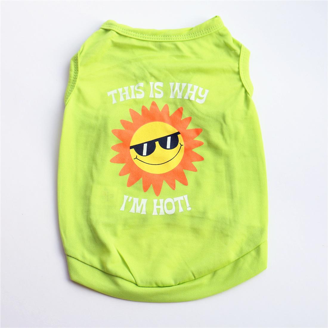 

Одежда для домашних животных, летняя дышащая одежда для собак, прохладная, жилет из полиэстера, жилет для собак L зелёный