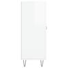 Sideboard High Gloss White 69.5 x 34 x 90 cm Engineered Wood