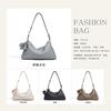 Relaxation versatile light luxury first layer cowhide underarm pillow bag office worker business high fashion leather messenger bag