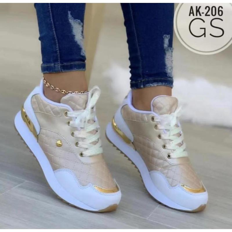 Large size lace-up sneakers for women's summer new casual sneakers for women