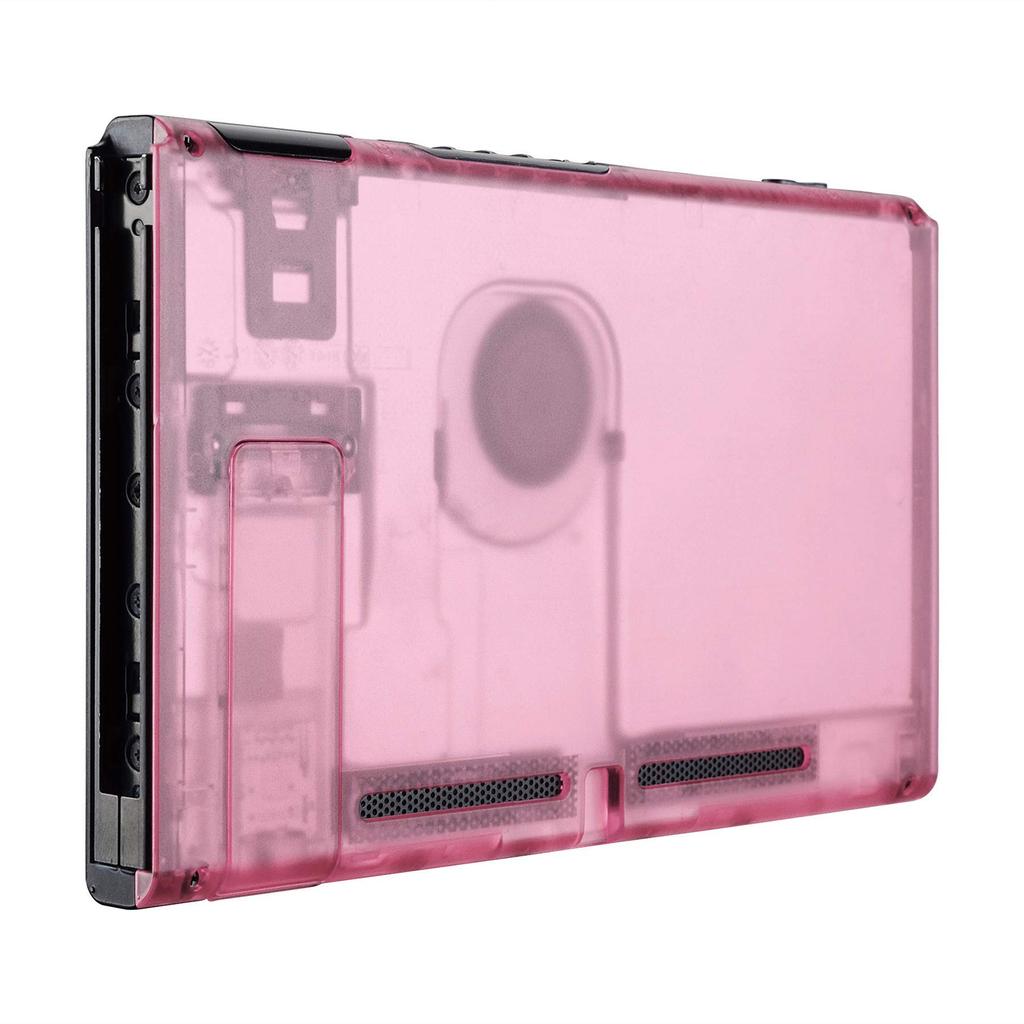 eXtremeRate DIY Back Housing Shell for Switch Console with Kickstand Shell Not Included - Joy-Con [Cherry Pink]